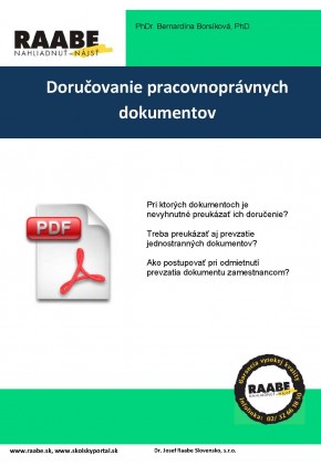 DORUČOVANIE PRACOVNOPRÁVNYCH DOKUMENTOV